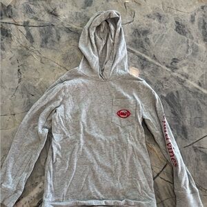 Vineyard vines shirt Hoodie with Red football logo